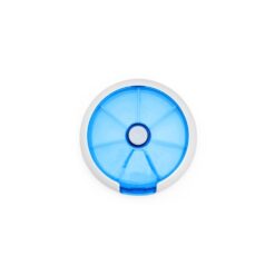 PORTA-COMPRIMIDOS PLÁSTICO SPX-08283-BCO/AZU NA COR BRANCO