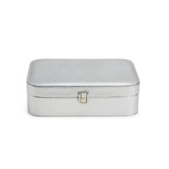 PORTA-JOIAS COM ESPELHO SPX-P@07489-CIN NA COR CINZA