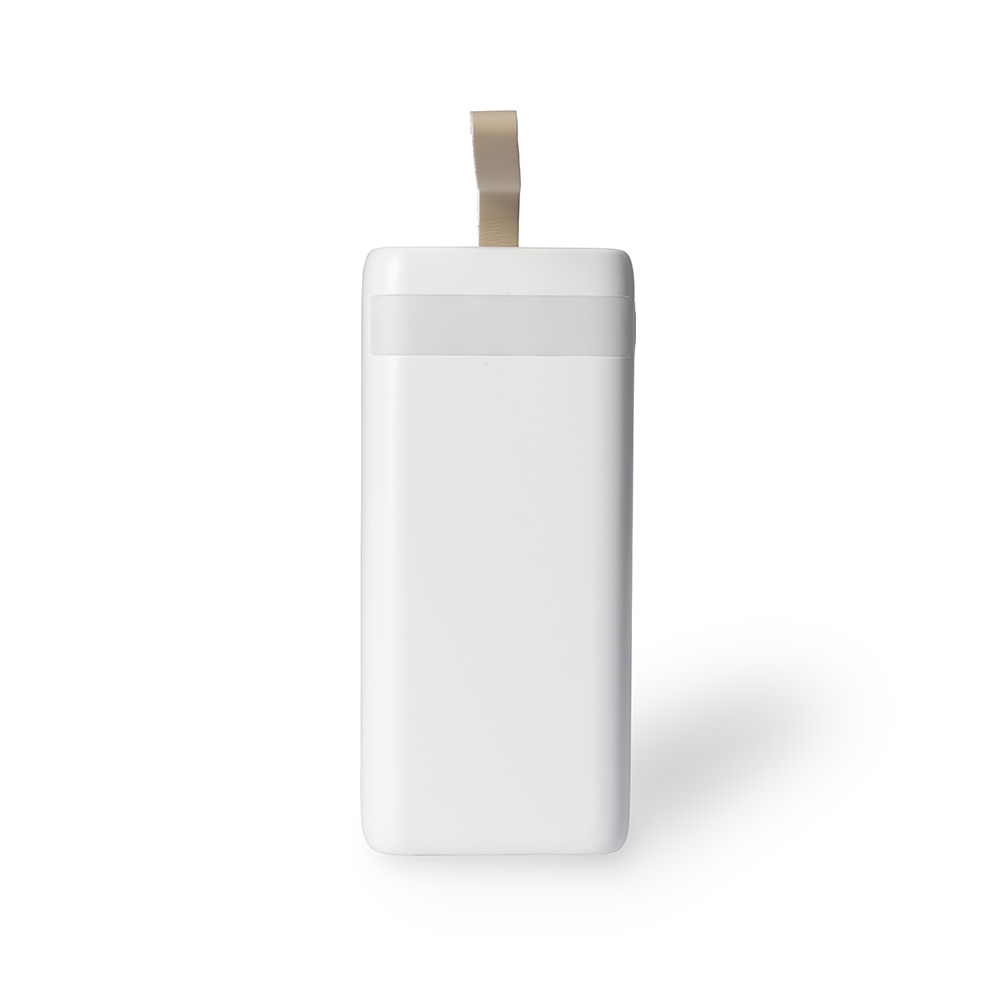 POWER BANK 20.000MAH COM LANTERNA E MULTISSAÍDAS SPX-09001-BCO NA COR BRANCO