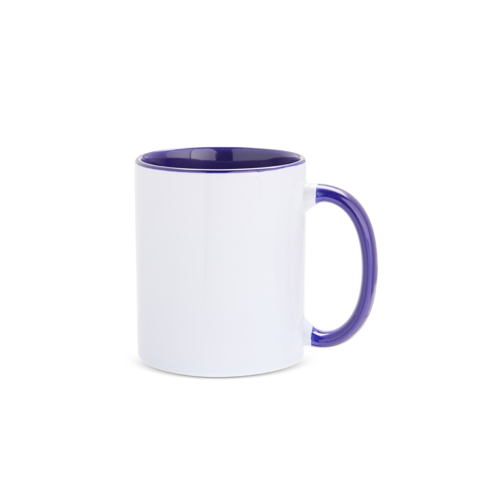 CANECA CERÂMICA 330ML SPX-13282-BCO/AZE NA COR BRANCO