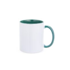 CANECA CERÂMICA 330ML SPX-13282-BCO/VDE NA COR BRANCO