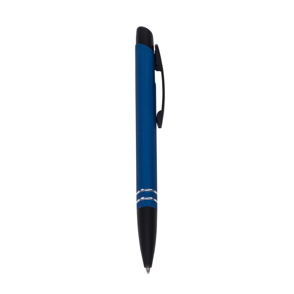 CANETA SEMI - METAL C/ 2 ANEIS SPX-P@13716-AZU NA COR AZUL