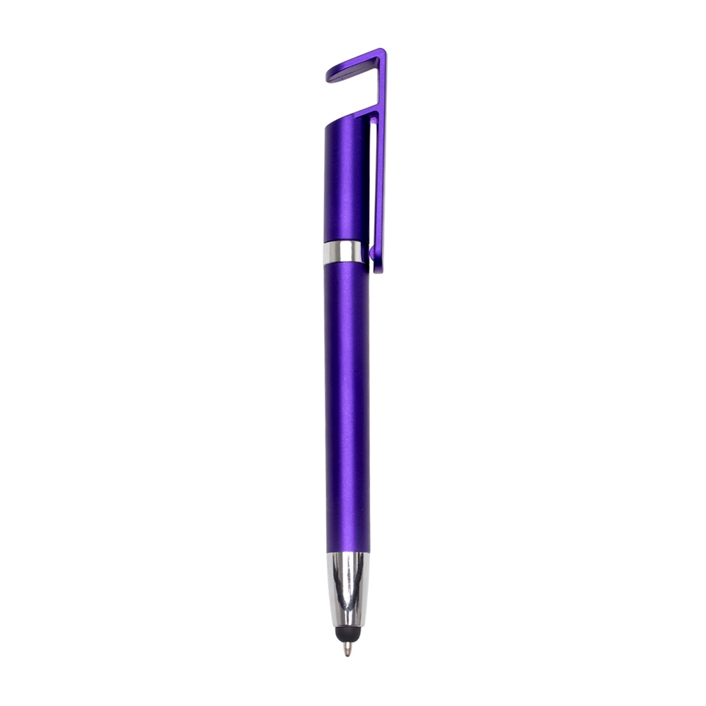 CANETA PLASTICA TOUCH C/ SUPORTE SPX-14968-ROX/ROX NA COR ROXO